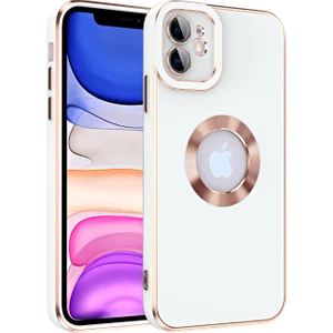 Apple iPhone 11 Kılıf Kamera Korumalı Renkli Logo Açık Tasarım Kongo Kapak