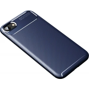 Aqua Aksesuar Apple iPhone Se 2020 Kılıf Rugged Armor Karbon Desenli Tam Koruma Silikon Kapak