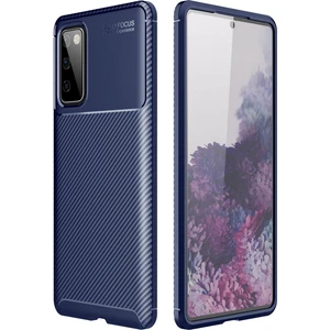 Aqua Aksesuar Samsung Galaxy S20 Fe Kılıf Rugged Armor Karbon Desenli Tam Koruma Silikon Kapak