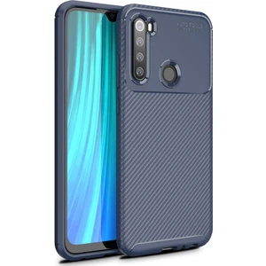 Aqua Aksesuar Xiaomi Redmi Note 8 Kılıf Rugged Armor Karbon Desenli Tam Koruma Silikon Kapak