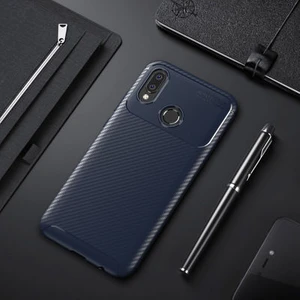 Aqua Aksesuar Huawei P20 Lite Kılıf Rugged Armor Karbon Desenli Tam Koruma Silikon Kapak
