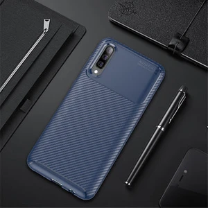 Aqua Aksesuar Galaxy A30S Kılıf Rugged Armor Karbon Desenli Tam Koruma Silikon Kapak