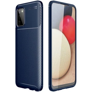 Aqua Aksesuar Galaxy A03S Kılıf Rugged Armor Karbon Desenli Tam Koruma Silikon Kapak