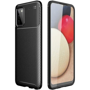 Aqua Aksesuar Galaxy A03S Kılıf Rugged Armor Karbon Desenli Tam Koruma Silikon Kapak