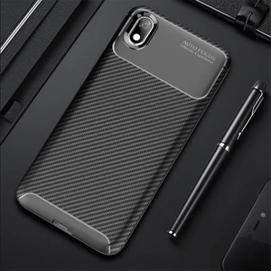 Aqua Aksesuar Xiaomi Redmi 7A Kılıf Rugged Armor Karbon Desenli Tam Koruma Silikon Kapak