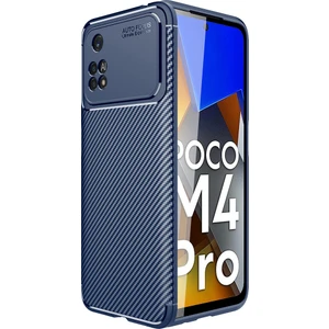 Xiaomi Poco M4 Pro 4g Kılıf Karbon Desenli Lux Negro Silikon