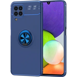 Samsung Galaxy A22 4g Kılıf Yüzüklü Manyetik Ravel Silikon