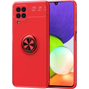 Samsung Galaxy A22 4g Kılıf Yüzüklü Manyetik Ravel Silikon
