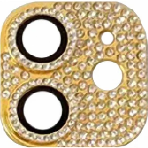 Apple iPhone 12 Için Renkli Taşlı Kamera Lens Koruyucu