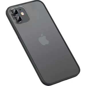 Apple iPhone 12 Kılıf Renkli Kenarlı Kamera Lens Koruyuculı Retro Kapak