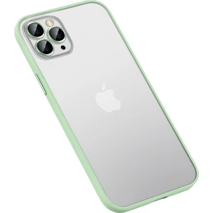 Apple iPhone 12 Pro Max Kılıf Renkli Kenarlı Kamera Lens Koruyuculı Retro Kapak