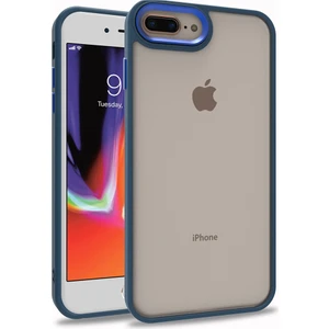Apple iPhone 7 Plus Kılıf Silikon Kenarlı Renkli Flora Kapak