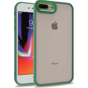 Apple iPhone 7 Plus Kılıf Silikon Kenarlı Renkli Flora Kapak