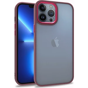 Apple iPhone 13 Pro Max Kılıf Silikon Kenarlı Renkli Flora Kapak