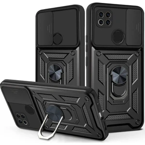 Xiaomi Redmi 9c Kılıf Ultra Korumalı Yüzüklü Manyetik Sürgülü Vega Kapak