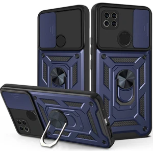 Xiaomi Redmi 9c Kılıf Ultra Korumalı Yüzüklü Manyetik Sürgülü Vega Kapak