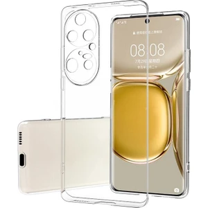 Huawei P50 Pro Kılıf Ultra Ince Şeffaf Silikon