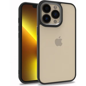 Apple iPhone 13 Pro Kılıf Silikon Kenarlı Arkası Şeffa Renkli Flora Sert Kapak