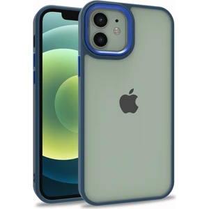 Apple iPhone 12 Pro Kılıf Silikon Kenarlı Arkası Şeffa Renkli Flora Sert Kapak