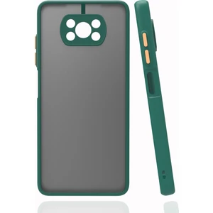 Xiaomi Poco X3 Kılıf Renkli Kenarlı Buzlu Kamera Korumalı Hux Kapak