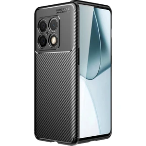 One Plus 10 Pro Kılıf Karbon Desenli Lux Negro Silikon