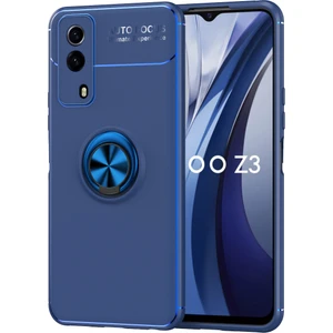Vivo Y53S Kılıf Yüzüklü Manyetik Ravel Silikon