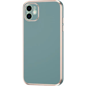Apple Iphone 12 Kılıf Renkli Parlak Kenarlı Laser Bark Silikon