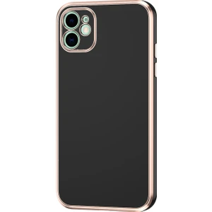 Apple Iphone 12 Kılıf Renkli Parlak Kenarlı Laser Bark Silikon