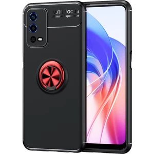 Oppo A55 4g Kılıf Yüzüklü Manyetik Ravel Silikon