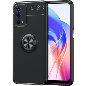 Oppo A55 4g Kılıf Yüzüklü Manyetik Ravel Silikon