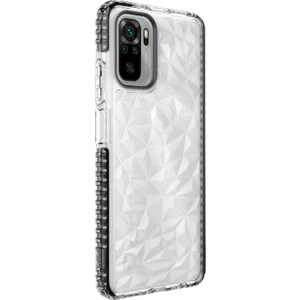 Xiaomi Redmi Note 10S Kılıf Prizma Desenli Kabartmalı Renkli Buzz Kapak