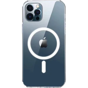 Apple Iphone 13 Pro Max Kılıf Manyetik Tagsafe Şeffaf Silikon Kapak
