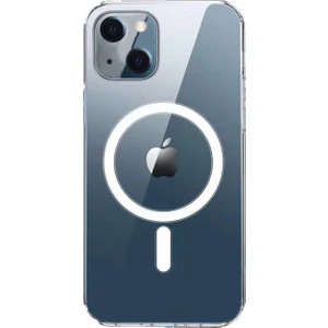 Apple Iphone 13 Mini Kılıf Manyetik Tagsafe Şeffaf Silikon Kapak