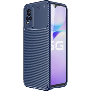 Vivo V21 E Kılıf Karbon Desenli Lux Negro Silikon
