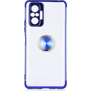 Xiaomi Redmı Note 10 Pro Kılıf 4 Köşe Renkli Şeffaf Yüzüklü Manyetik Gess Silikon