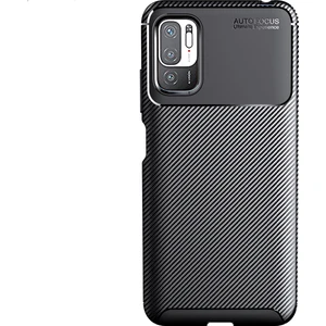 Xiaomi Redmi Poco M3 Pro Kılıf Karbon Desenli Lux Negro Silikon