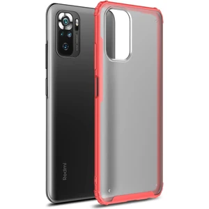 Xiaomi Redmi Note 10S Kılıf Silikon Kenarlı Arkası Buzlu Sert Volks Kapak