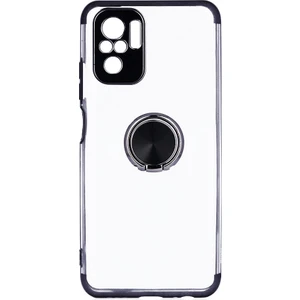 Xiaomi Redmi Note 10S Kılıf 4 Köşe Renkli Şeffaf Yüzüklü Manyetik Gess Silikon