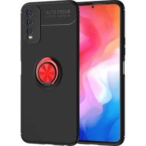 Vivo Y20S Kılıf Yüzüklü Manyetik Ravel Silikon
