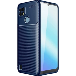 Realme C21 Kılıf Karbon Desenli Lux Negro Silikon