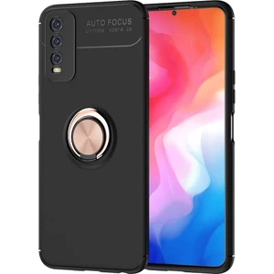 Vivo Y20 Kılıf Yüzüklü Manyetik Ravel Silikon