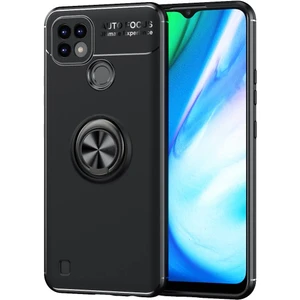 Realme C21 Kılıf Yüzüklü Manyetik Ravel Silikon