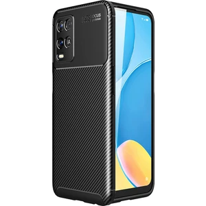 Oppo A54 Kılıf Karbon Desenli Lux Negro Silikon