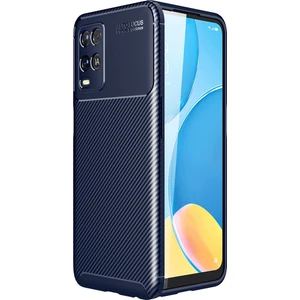 Oppo A54 Kılıf Karbon Desenli Lux Negro Silikon