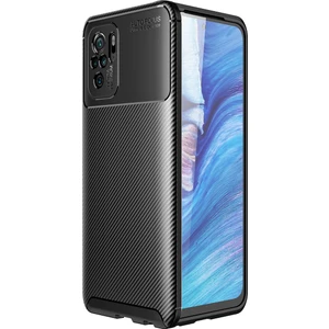 Xiaomi Redmi Note 10 Kılıf Karbon Desenli Lux Negro Silikon