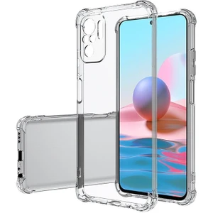 Xiaomi Redmi Note 10 Kılıf Ultra Koruma Kamera Korumalı Şeffaf Antishock Silikon