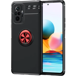 Xiaomi Redmi Note 10 Pro Kılıf Yüzüklü Manyetik Ravel Silikon