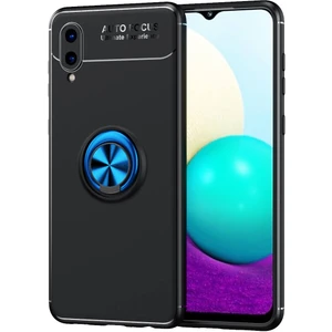 Samsung Galaxy A02 Kılıf Yüzüklü Manyetik Ravel Silikon