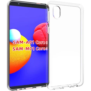 Samsung Galaxy A01 Core Kılıf Ultra Ince Şeffaf Silikon
