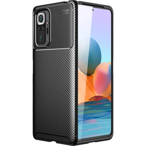 Xiaomi Redmi Note 10 Pro Kılıf Karbon Desenli Lux Negro Silikon